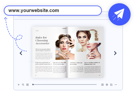 Publish HTML5 online flipbook with PDF to flipbook creator