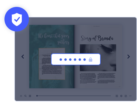 Protect online flipbook with PDF to flip book software